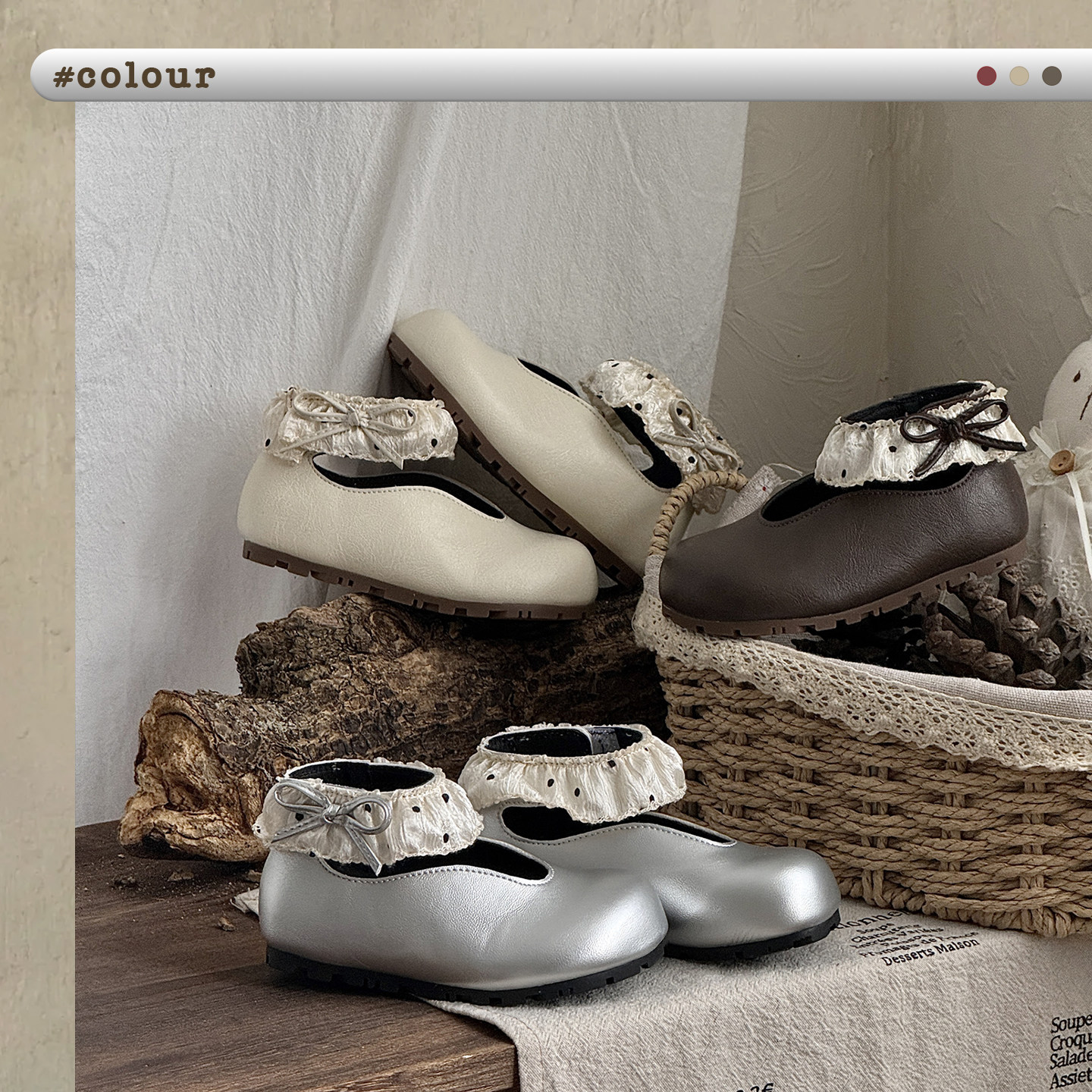 女童小香风软底简约时装单鞋新款春季女孩韩版浅口公主皮鞋演出鞋