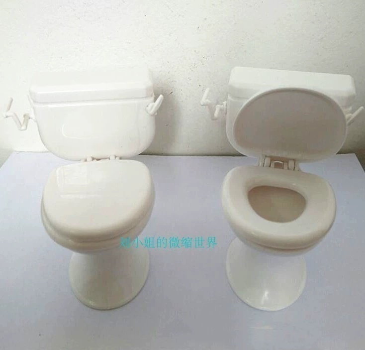 配件场景模型摆设仿真马桶娃娃屋