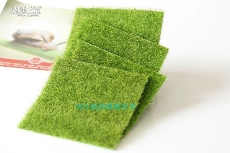 1:12娃娃屋配件 微景观拍摄道具 苔藓植物配件  仿真迷你草坪苔藓图片