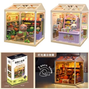 微观小世界立体迷你微缩场景 玩具儿童小礼物 DIY小屋模型手工拼装