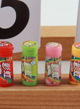 娃娃屋配件 微缩食玩 小孩过家家玩具迷你超市摆件仿真益达彩虹糖