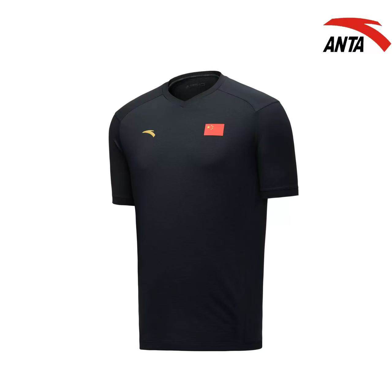 安踏25国家队正品短袖T恤运动训练速干男女同款452520102