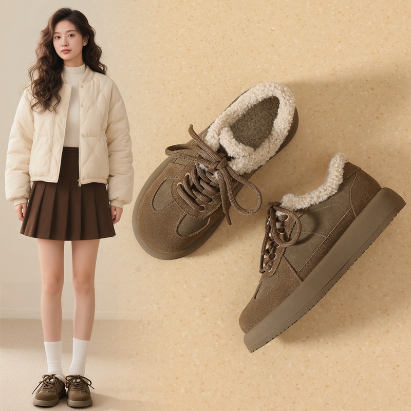 ZHR则则勃肯鞋冬季加绒女鞋2025年新款爆款网红超软棉鞋子ins百搭