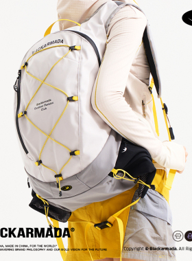 BLACK ARMADA 山系户外轻量化双肩大容量防水徒步旅行登山电脑包