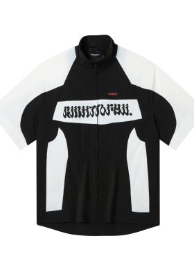 EPICURUS 2025年夏季拼色赛车手防水撞色尼龙潮牌短袖上衣