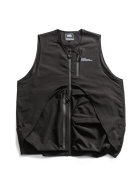 PLANETMUSIC 日系功能性多口袋潮流男女工装山系城市机能背心马甲