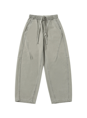 BLACKHOOP 秋季美式复古水洗立体解构拼接休闲裤街头宽松直筒长裤