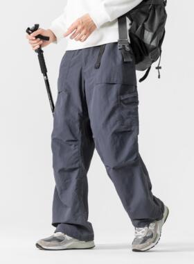 BLACK ARMADA 春秋户外软壳宽松工装长裤宽松运动速干伞兵工装裤