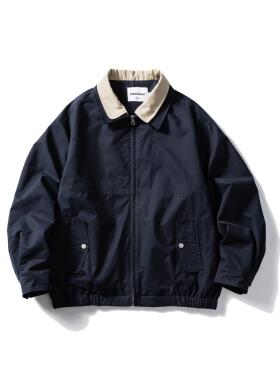 AIMATARGET 春秋日系潮流青少年假两件休闲教练夹克撞色翻领外套