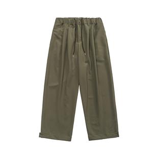 PLANETMUSIC 秋冬新款复古纯色简约阔腿休闲裤慵懒风四季西装长裤