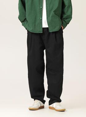 BLACK ARMADA 纯棉水洗工装长裤秋季复古情侣痞帅高街休闲直筒裤