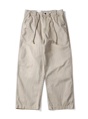 BLACK ARMADA 美式复古水洗做旧泼墨伐木工装裤宽松休闲直筒裤