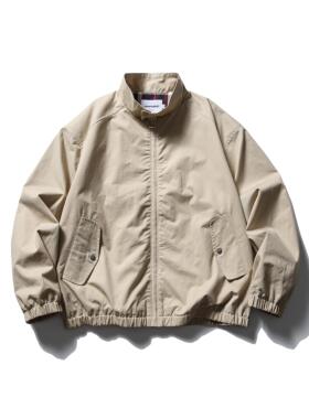 AIMATARGET 春秋户外哈灵顿工装夹克美式复古纯色立领宽松休闲衣