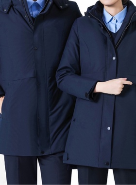 滨尚职业装华为汽车AITO工作装4S店职业西装正装销售藏青色羽绒服