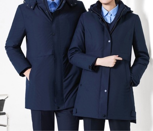 滨尚职业装华为汽车AITO工作装4S店职业西装正装销售藏青色羽绒服