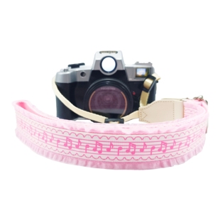 粉色音符y2k数码 相机CCD单反微单拍立得肩带背带挂脖斜挎通用加厚