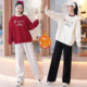 2025冬季 女孩8 18岁学生保暖加绒卫衣休闲长裤 女大童加绒套装 套装