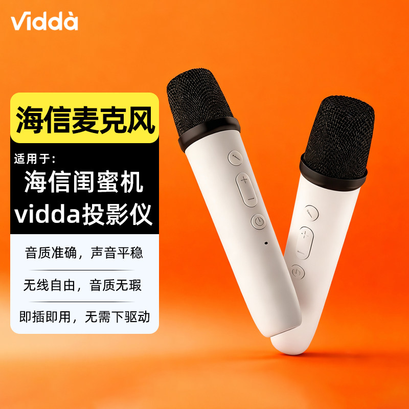 天籁K歌无线麦克风家用K歌话筒 仅适用海信闺蜜机 Vidda投影仪