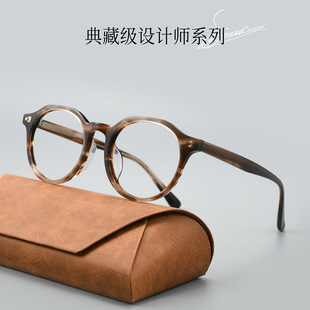 百世芬超轻板材复古眼镜框GGF6001多边形近视眼镜男丹阳眼镜批发