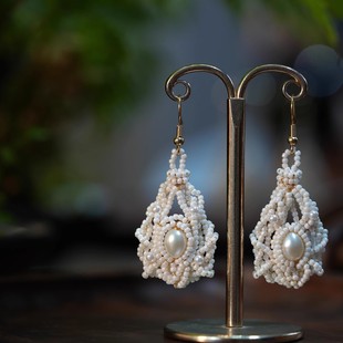 陌上芊原创设计高级感耳环法式宫廷古董复古百搭小众时尚耳饰