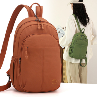 新款 百搭双肩包轻便防水牛津布女士随身小背包潮 斜挎胸包2026时尚