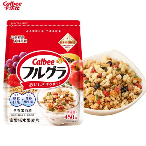 日本进口卡乐比水果燕麦片即食