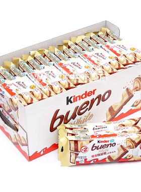 健达Kinder缤纷乐榛果酱威化白巧克力39g*30包 网红休闲零食小吃