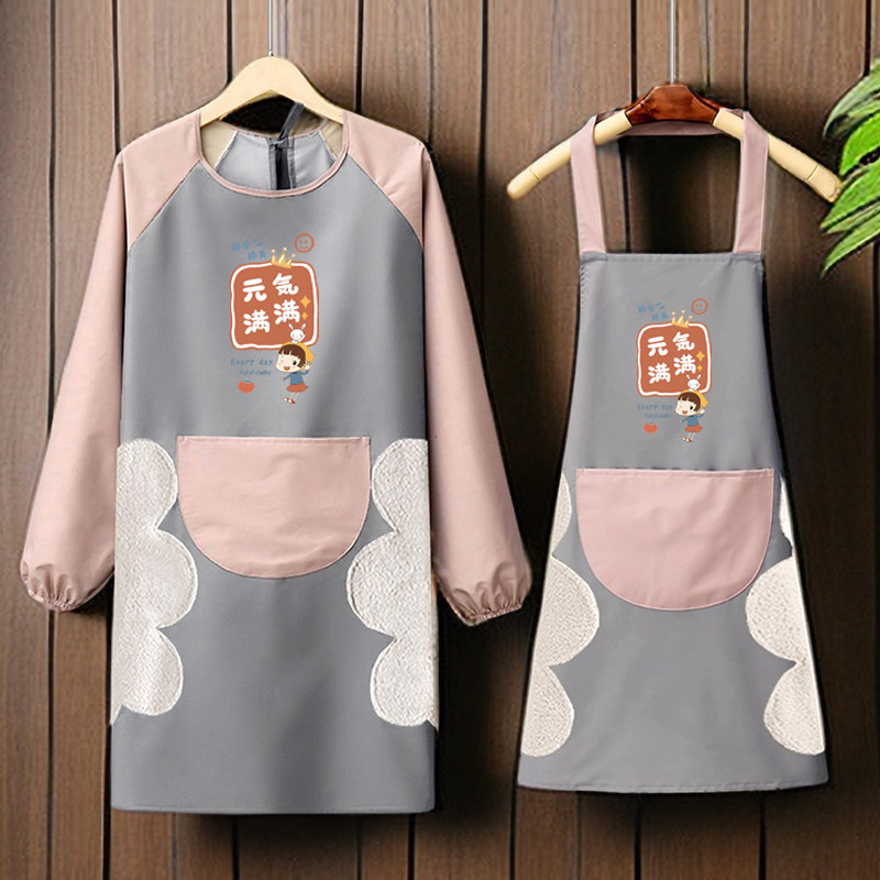 围裙女家用厨房防水防油新款罩衣反穿工作服男士做饭成人时尚印字,家庭/个人清洁工具,围裙套装,淘宝优惠券,粉丝福利购,淘宝优惠卷