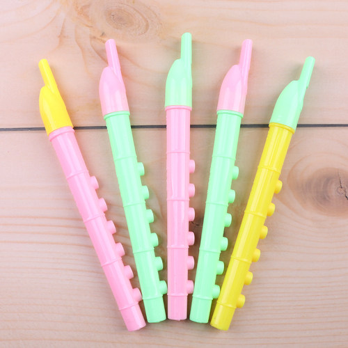 彩色塑料6孔竖笛 儿童玩具乐器笛子初学生益智启蒙玩具幼儿园赠品