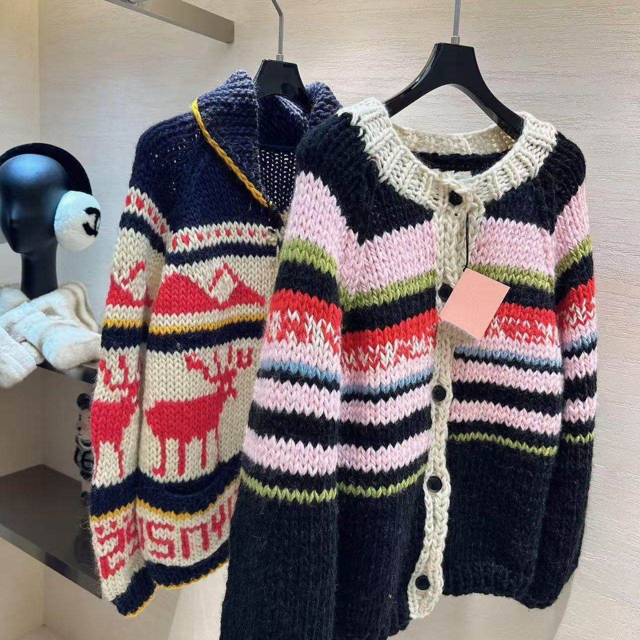 好漂亮好漂亮纯色针织衫女2025年冬季新款毛衣宽松休闲时尚打底衫