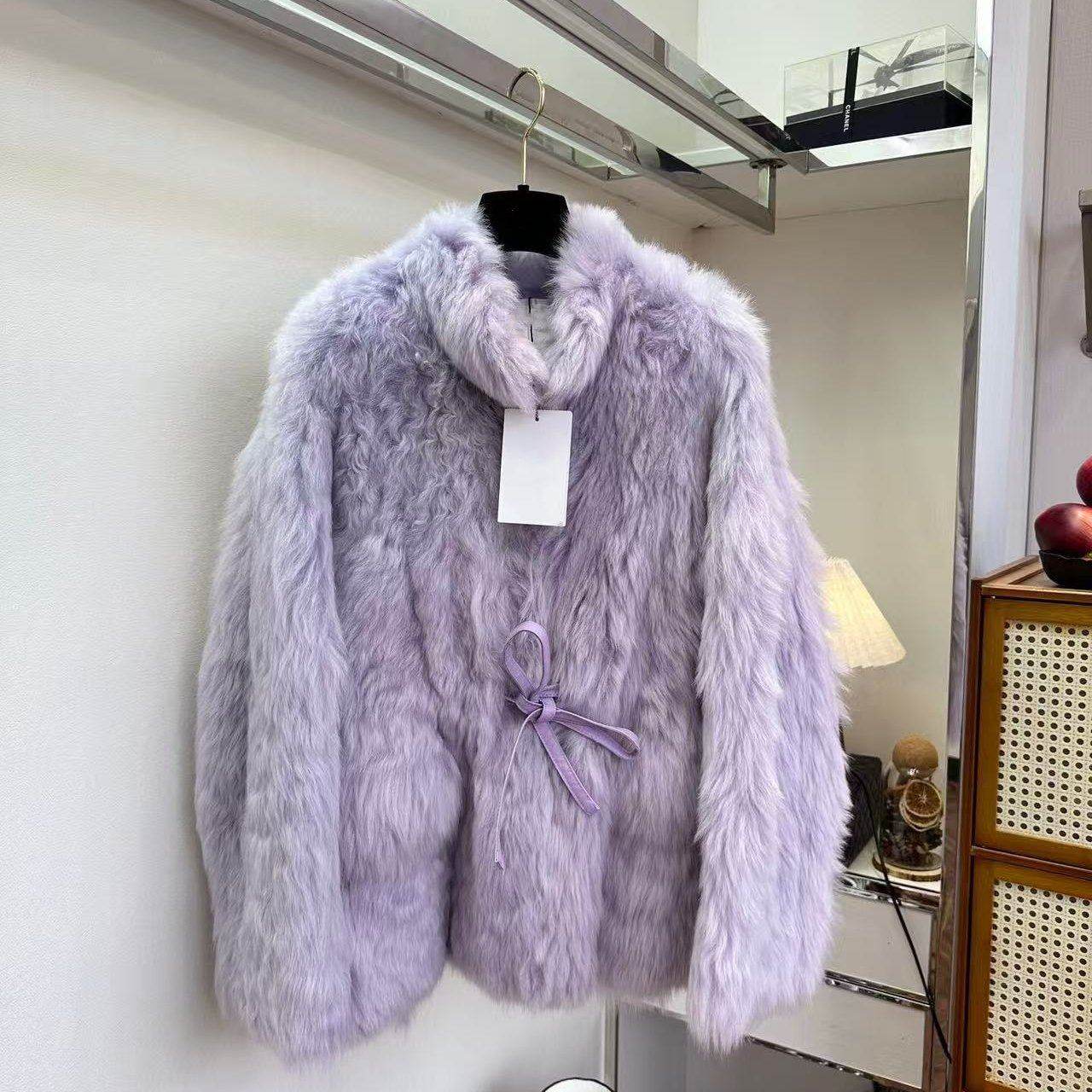 好漂亮皮草短外套女立领高级感毛绒绒大衣2025年冬季新款时尚热销