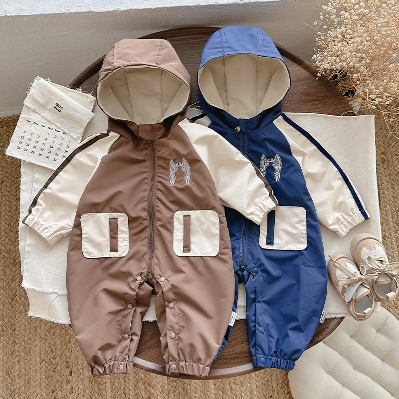 婴儿衣服秋装男宝宝春秋连体衣秋季衣服小月龄连帽哈衣冲锋衣外套,童装/婴儿装/亲子装,儿童冲锋衣,淘宝优惠券,粉丝福利购,淘宝优惠卷