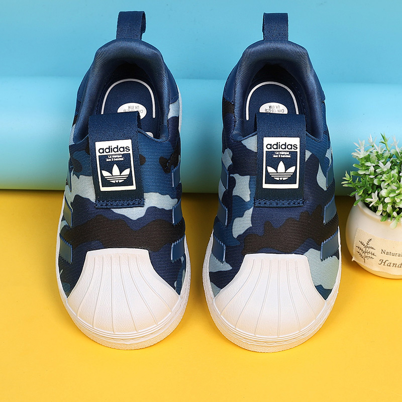 阿迪达斯三叶草童鞋2019夏季新款贝壳鞋迷彩一脚蹬休闲鞋CG6577|ruв категории спортивные туфли new, детская обувь/подростков обувь - от Buy2taobao.com для оказания профессиональной услуги покупки агента Taobao