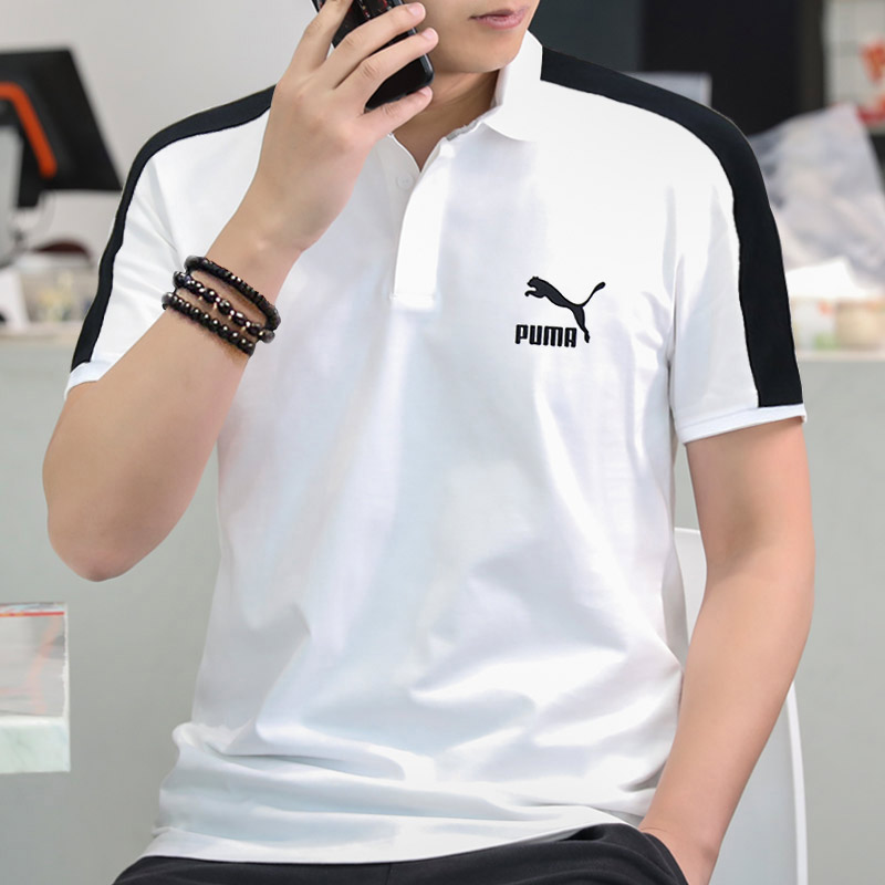 限4000张券puma polo衫男t7商务短袖潮运动服