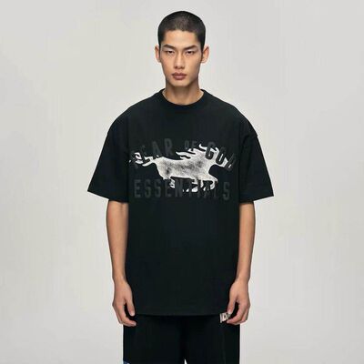 26新款FOG STACK复线ESSENTIALS纯棉高街宽松马年限定情侣短袖T恤