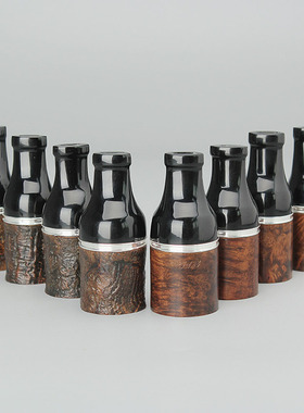 MUXIANG雪茄嘴25-57环男士便携烟嘴9mm过滤意大利石楠木根瘤厂家