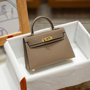 手掌纹凯丽包高级感真皮二代迷你时尚单肩斜挎手提2025新款小包包