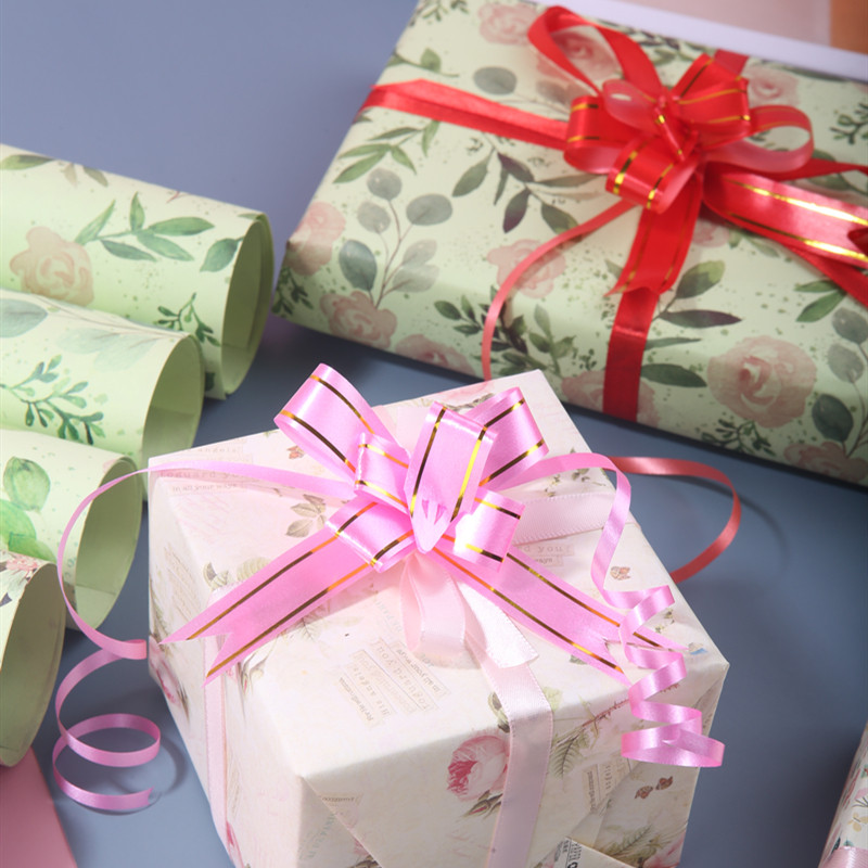두꺼운 선물 포장지 인 스타일 생일 선물 종이 수제 선물 상자 포장지 대형 책 표지 10 장