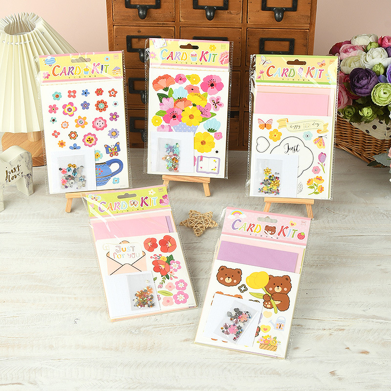 立体手工贺卡diy制作材料包儿童送老师创意手工生日新年卡片礼物