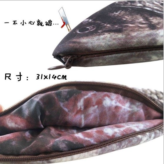 6 일 한국어 시뮬레이션 창조적 인 물고기 펜 가방 붕어 소금에 절인 생선 펜 가방 편지지 가방 학생 남성과 여성 편지지 상자 연필 상자