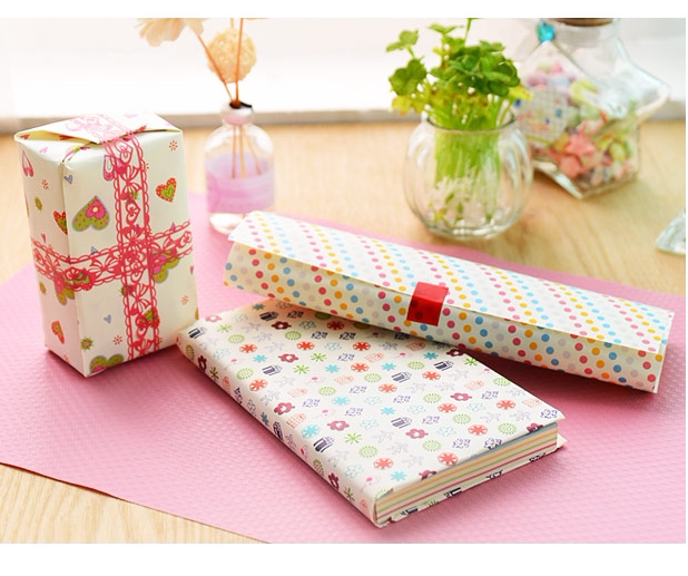 책 포장지 한국의 다채로운 선물 포장지 귀여운 숲 스타일 책 포장지 생일 선물 포장지