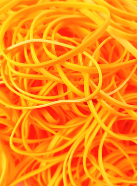 办公文件橡皮筋直径50宽3毫米尺寸捆绑收纳整理用具橙色定做包邮