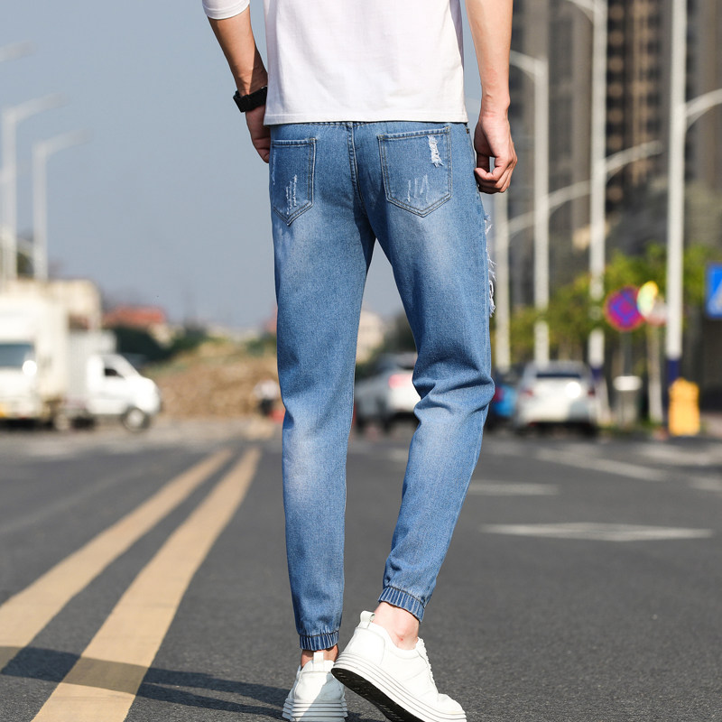 2025新款男宽松直筒韩版潮流小脚九分休闲裤束脚裤T68-P28,男装休闲裤,星座205-2