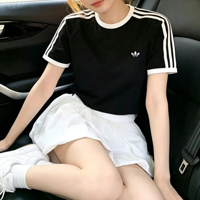 奥莱折扣｜小红书推荐夏季女T恤jennie同款短袖休闲宽松情侣上衣