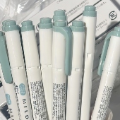 新色上市 日本ZEBRA斑马WKT7荧光笔Mildliner烟熏沉浸色系双头荧光记号笔自然温和淡雅手账柔和色学生荧光笔