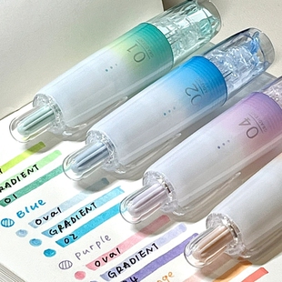 【幻彩数字渐变】新品oval欧文修正带学生用文具按动式涂改带大容量可替换芯高颜值改正带文具360°自动导正