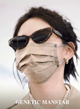 2026新款rococo章若楠同款墨镜女GM猫眼太阳镜高级感窄框显脸小夏