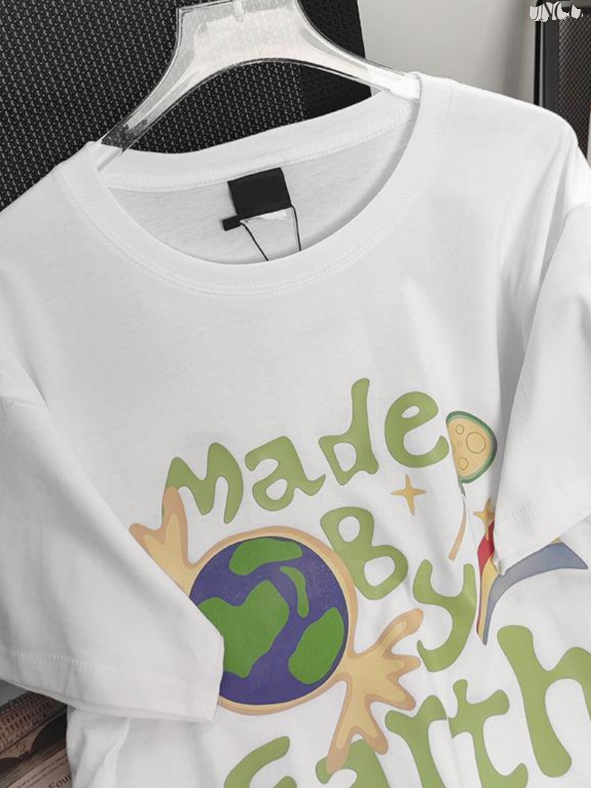 일선 대형 브랜드 대외 무역 수출 라벨 제거 미국 복고풍 프린트 티셔츠 여성용 디자인 틈새 탑