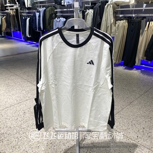 新款正品ADIDAS阿迪达斯蝴蝶结时尚女运动休闲纯棉长袖T恤KG3859