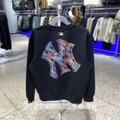 百搭男女运动休闲卫衣套头衫 MLB涂鸦LOGO大标圆领时尚 MTB 正品 新款